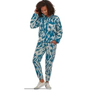 Patagonia Micro D Joggers Fleece Pants Mighty Mycelium Wavy Blue XXL NWT
